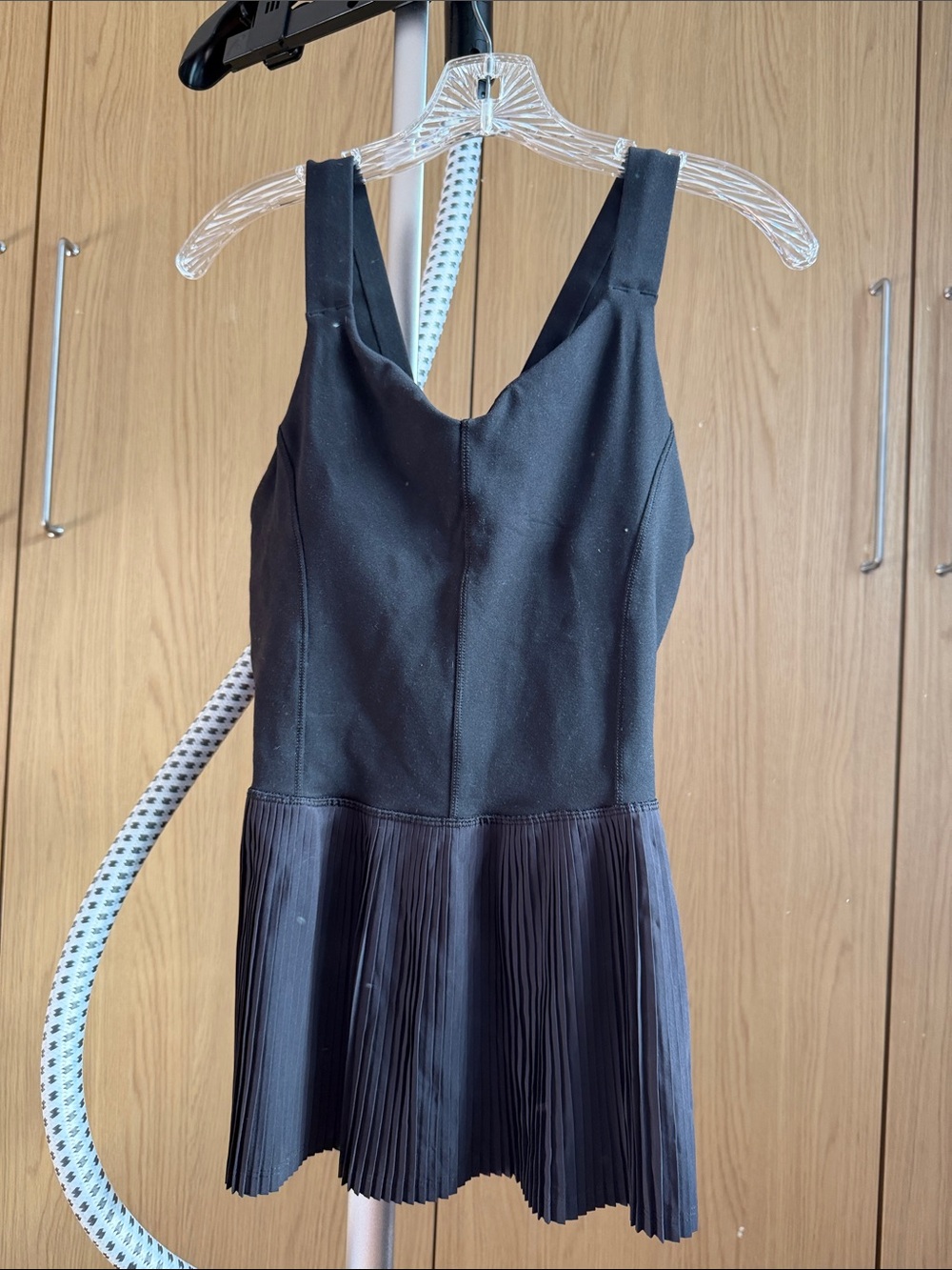 lululemon athletica Black City Pleated Hem Tank Dress